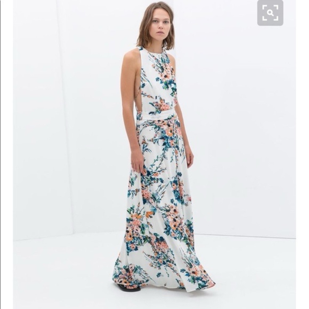 Zara Trafaluc Floral Dress, Size M